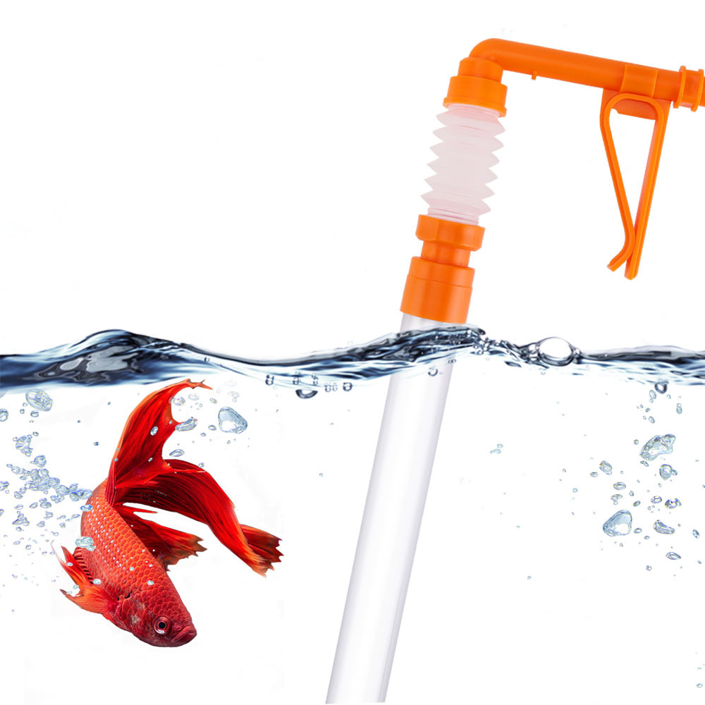 Aquarium Siphon Tube Fish Tank Cleaner Vacuum Pump Gravel Cleaner Sand Trap Filter changer Water Exchange Tool Suction Pipe Tube