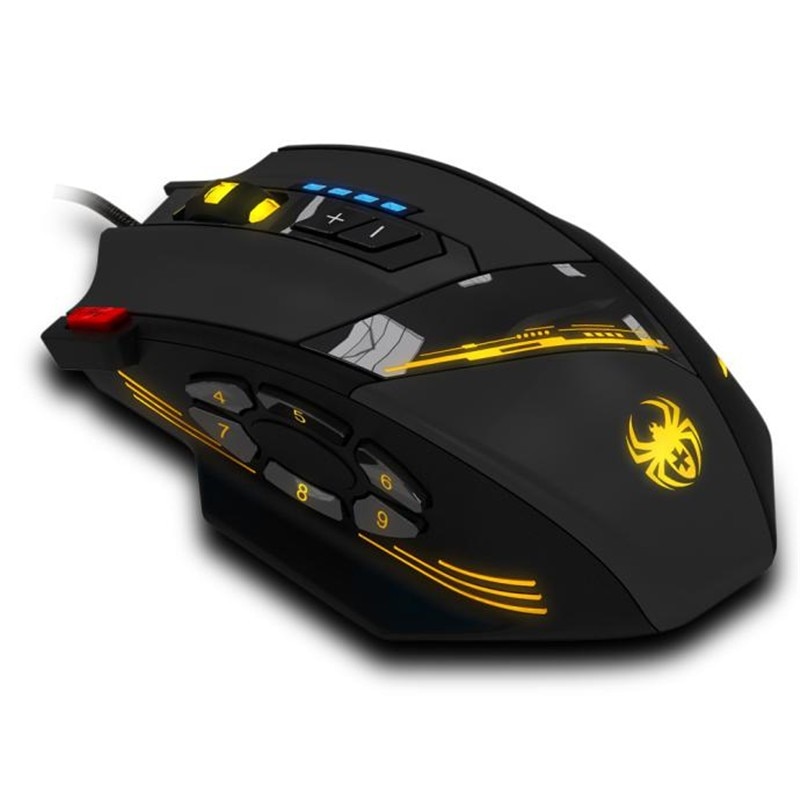 Wired Programmable Mouse Buttons LED Optical USB Gaming Mouse 4000 DPI Mice