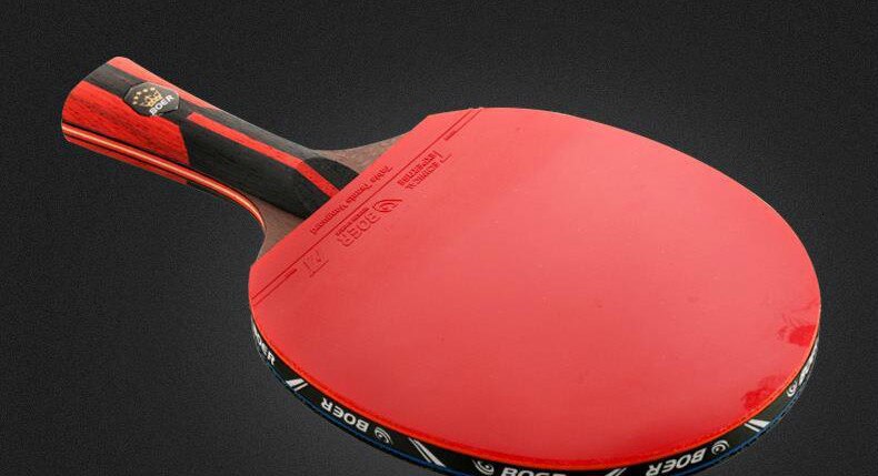 6 Star Table Tennis Racket Blade Wood Carbon Fiber Blade Ping-Pong Racket Bat 7 Layers Horizontal Grip Straight Grip Paddle 1PC: Long Handle