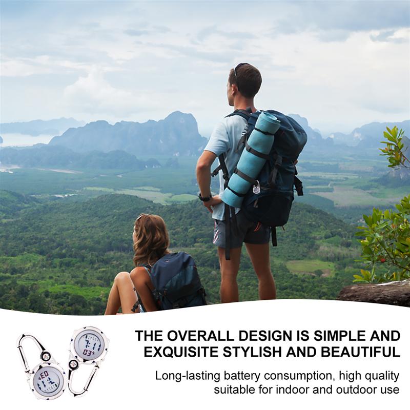 1pc Mini Carabiner Watch Useful Daily Gadget for Woman Adult