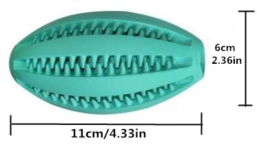 Natural Rubber Rottweiler Dog Toys: 11cm mint green
