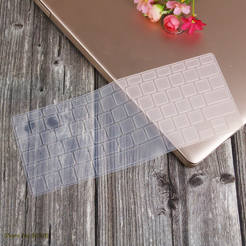 Us engelsk tastatur cover til apple mac macbook pro 13 15 17 air retina 13 keyboard protector skin  a1466 a1369 a1502 a1278 a1398: Gennemsigtig