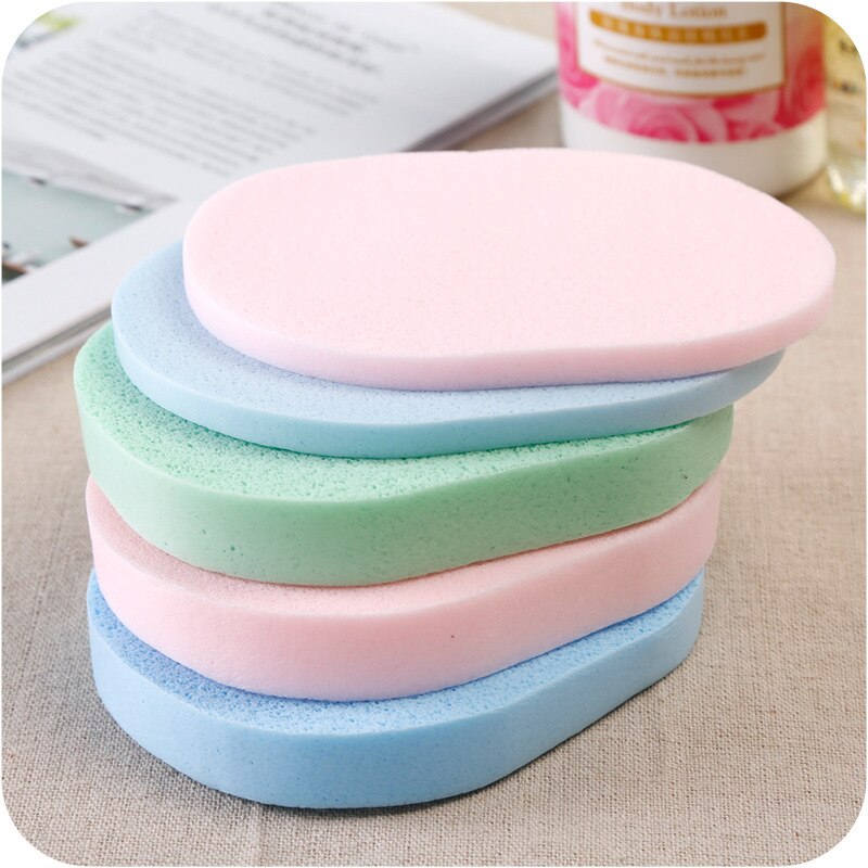 2 Stuks Gezichtsreiniging Spons Bladerdeeg Gezicht Cleaning Wash Pad Puff Beschikbaar Soft Make Zeewier Spons Make-Up Reiniging