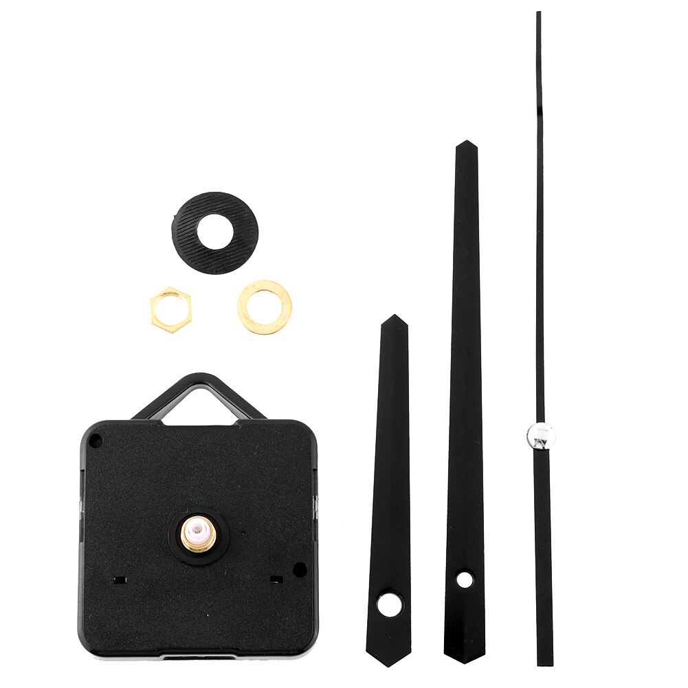 Black Hands Clock Movement Mechanism Parts Repair Replacing DIY Essential Tools Set Quiet Silent Clock Parts