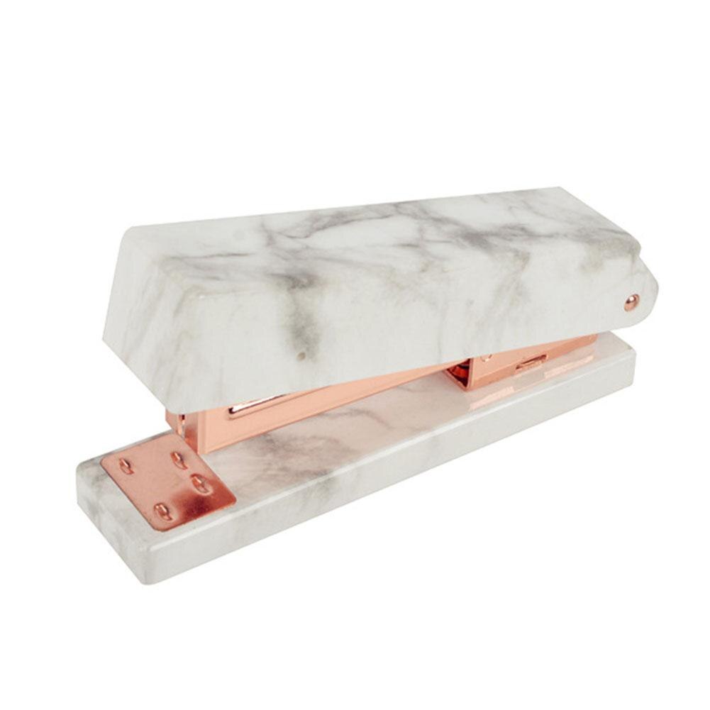 Elegancki marmurowy wzór zszywacz ciężki obowiązek ambona zasilany sprężyną zszywacz robić Dom gabinet materiały introligatorskie