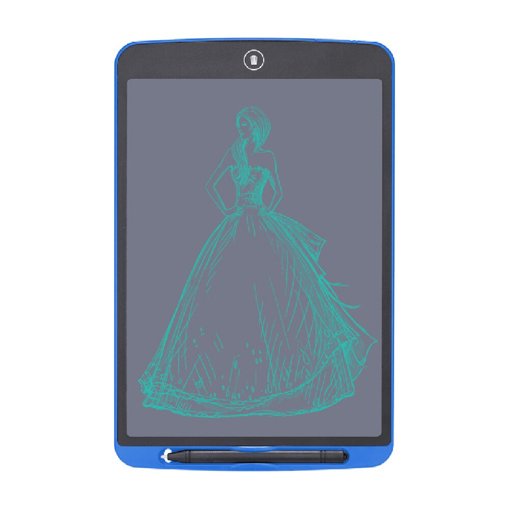 Writing Tablet 12 inch Digital Drawing Tablet Electronic Graphic Handwriting Tablet Animal Board With Pen: Blue