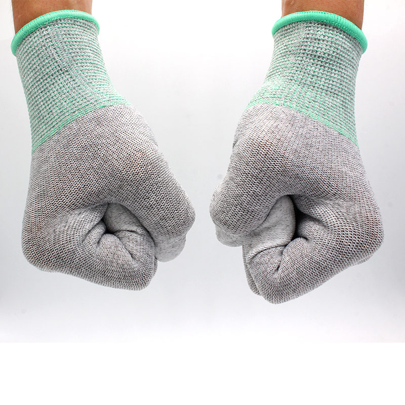 Handy Reparatur Carbon Faser Handschuhe PU Isolierung Beschichtung Finger Anti Statische Handschuhe ESD Elektronische WorkingTablets Fix Werkzeuge