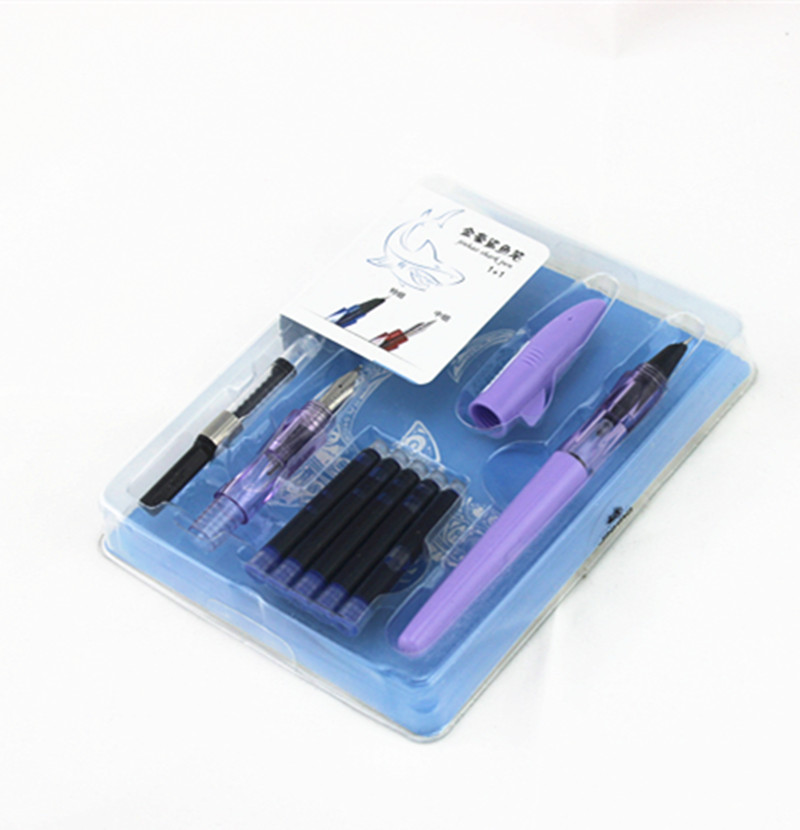 2 stücke Feder 5 stücke Blau tinte jinhao Serie Süssigkeit Farbe Brunnen Stift farbe serie neue Auflistung brunnen stift: W