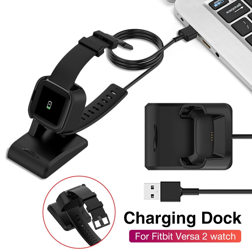 Voor Fitbit Versa 2 Charger Dock Antislip Charger Stand Dock Adapter Kabel Vervanging Oplaadkabel Fit Voor Fitbit Versa 2