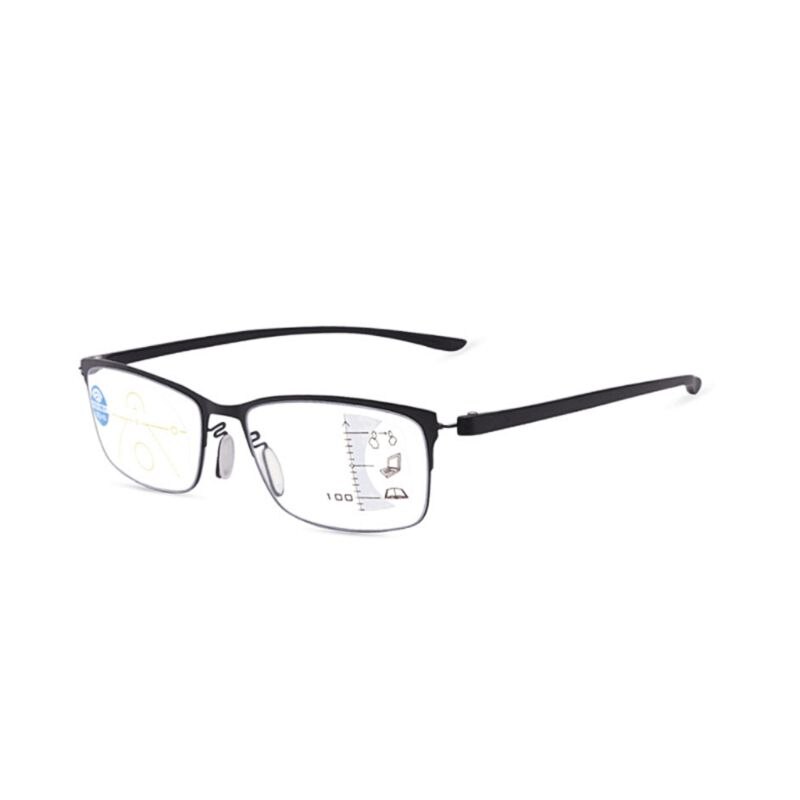 Progressive Multi Focus Reading Glasses For Men Women Alloy Anti-Blue Presbyopic Glasses PXPB