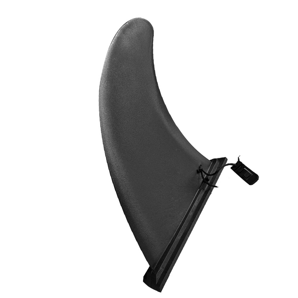 1Pc Inflatable Surfboard Caudal Fin Marine Slide-in Large Fish Fin Detachable Splitter Paddle (Black)