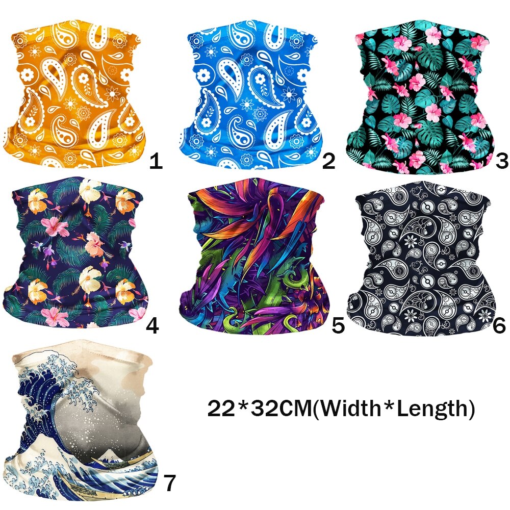 1Pc Unisex Elastische Hoofd Gezicht Halsbeenkap Tube Bandana Sjaal Stofdicht Bandana Half Gezicht Sjaals Outdoor Fietsen Accessoires