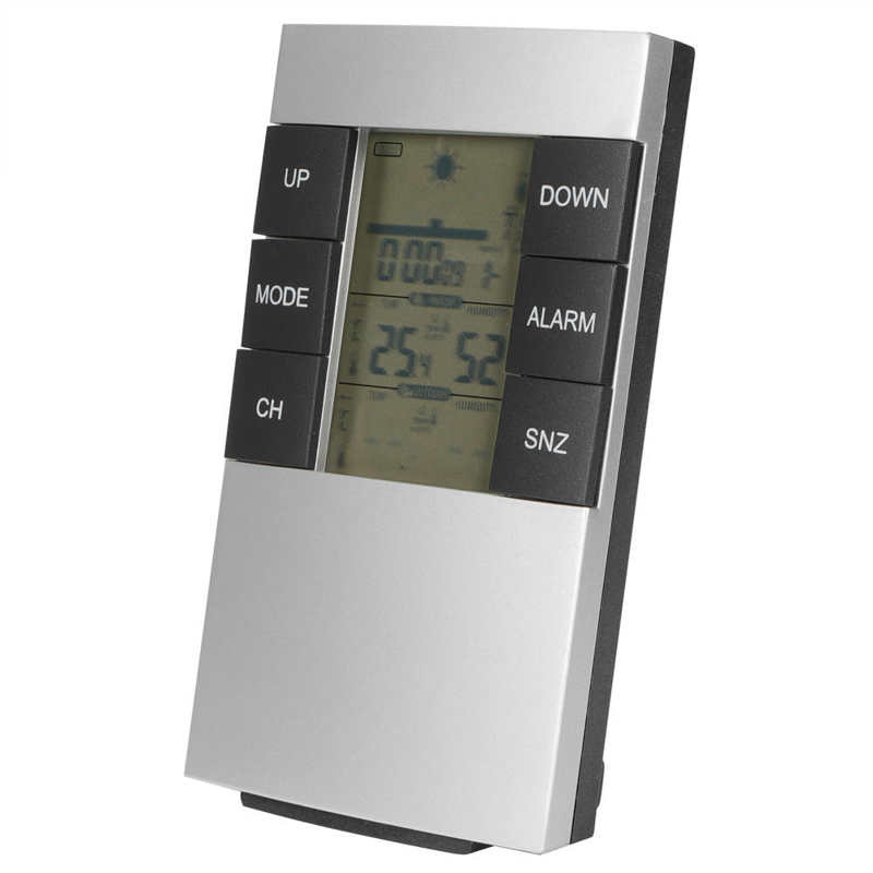 Thermohygrometer Wireless Digital Weather Clock Thermometer Hygrometer Temperature Humidity Measurement