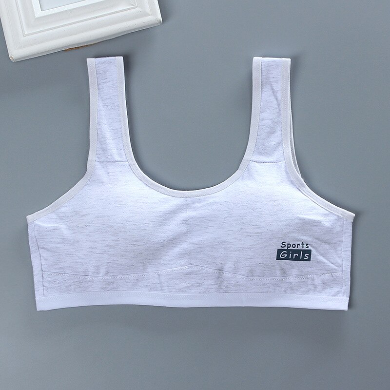 Soutien-gorge rembourré en coton pour filles et adolescentes de 10 à 16 ans, haut de puberté sans fil, sous-vêtements de Sport pour enfants: 1