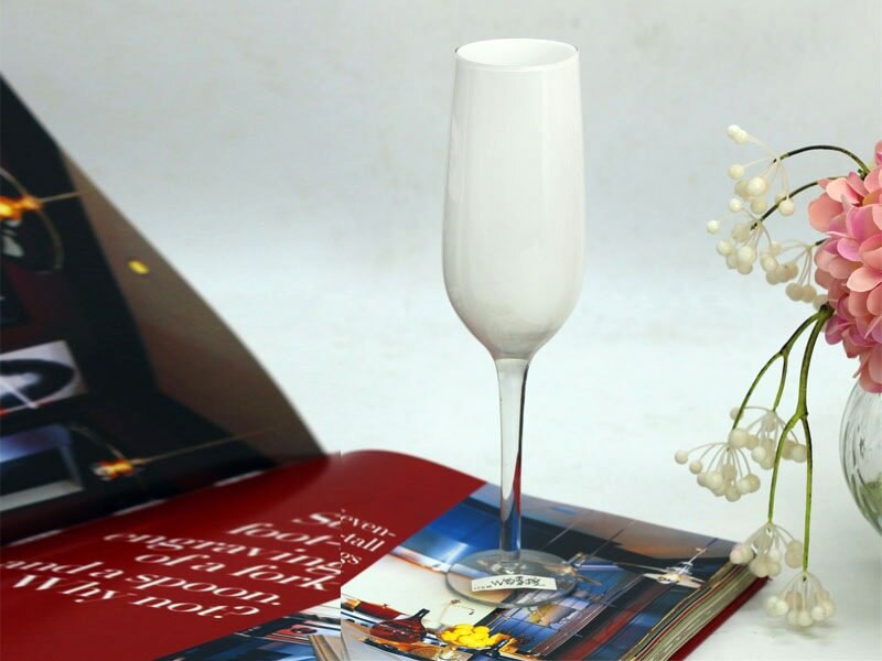 white Champagne Glass Flutes Perfect for Wedding 1pieces Luxury Crystal Toasting Flutes and Wine Glasses: E