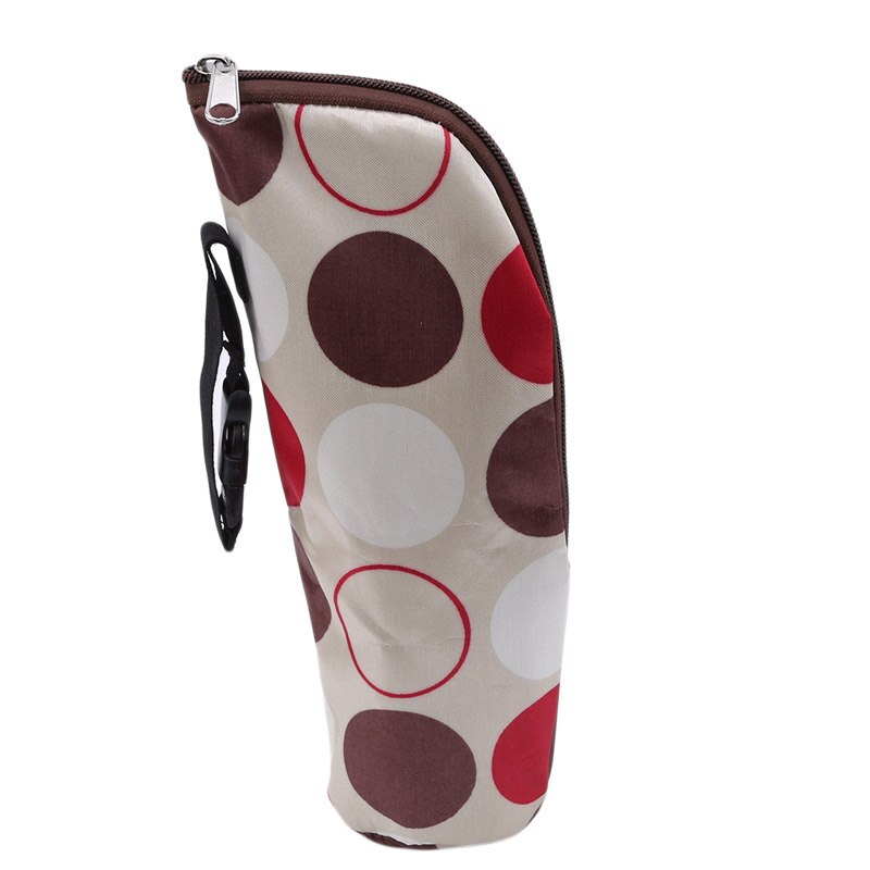 Baby Feeding Milk Bottle Milk Warmer Insulated Bag Thermal Bag Baby Bottles Thermos Baby Bottle Holder: Beige