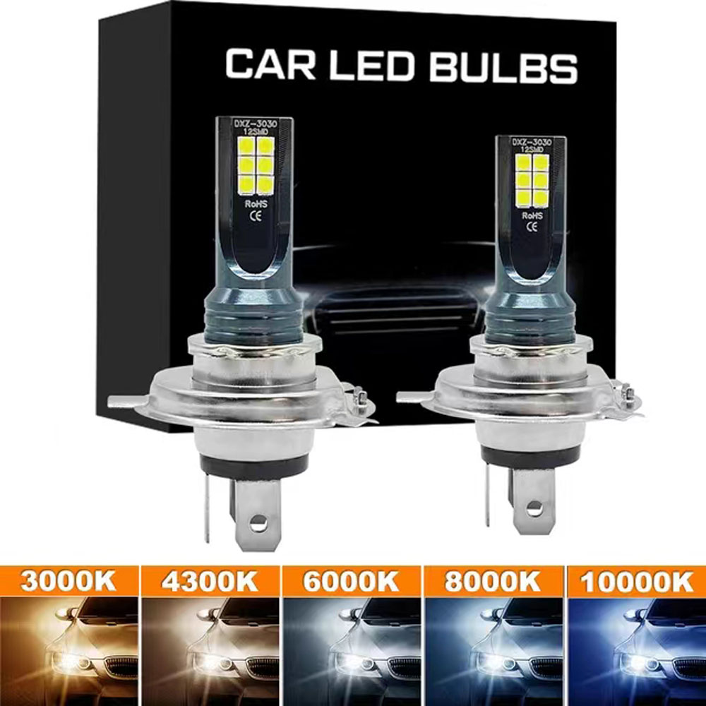 2Stck Super Helle H4 H7 LED-lampe Auto Scheinwerfer Motorrad H1 H3 H8 H9 H11 Auto Nebel Lampen 9005 9006 HB3 HB4 Licht 12v 24V 80W
