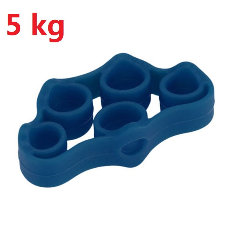 Hand Grips Siliconen Vinger Sterkte Exerciser Trainer Strengthener Grip Weerstand Band 3 Niveau Gripper Sterkte Hand Brancard: Oranje