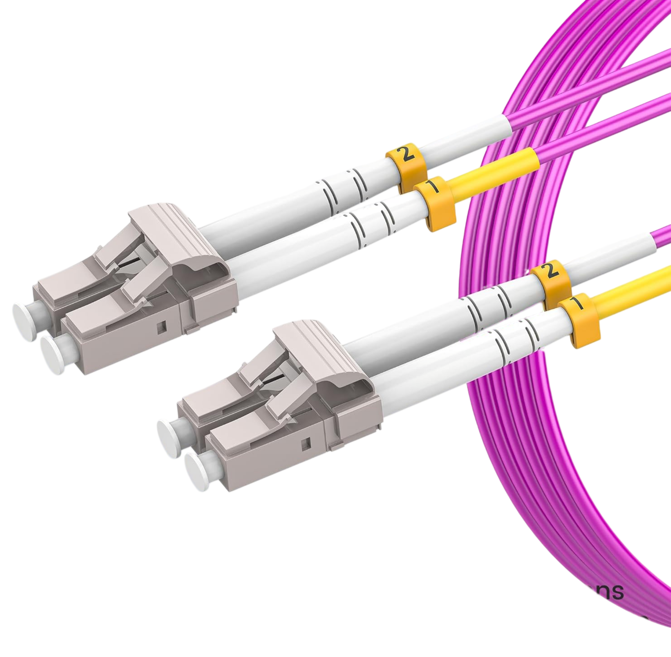 Cablu de fibră optică om4 lc la lc upc, 100/40/10gb duplex multimod mmf, 50/125 μm, cablu de fibră optică lszh