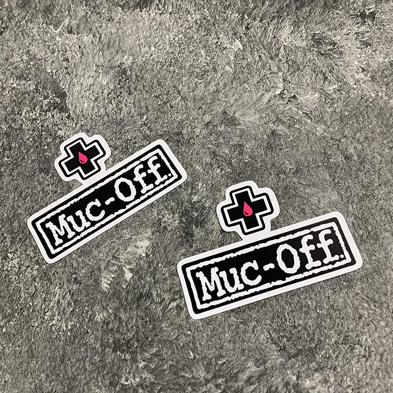 Muc Off Waterproof Bike Sticker - Scratch Resistant and Sunscreen Sticker for Mountain Bikes and Road Bikes, Mixed Colors