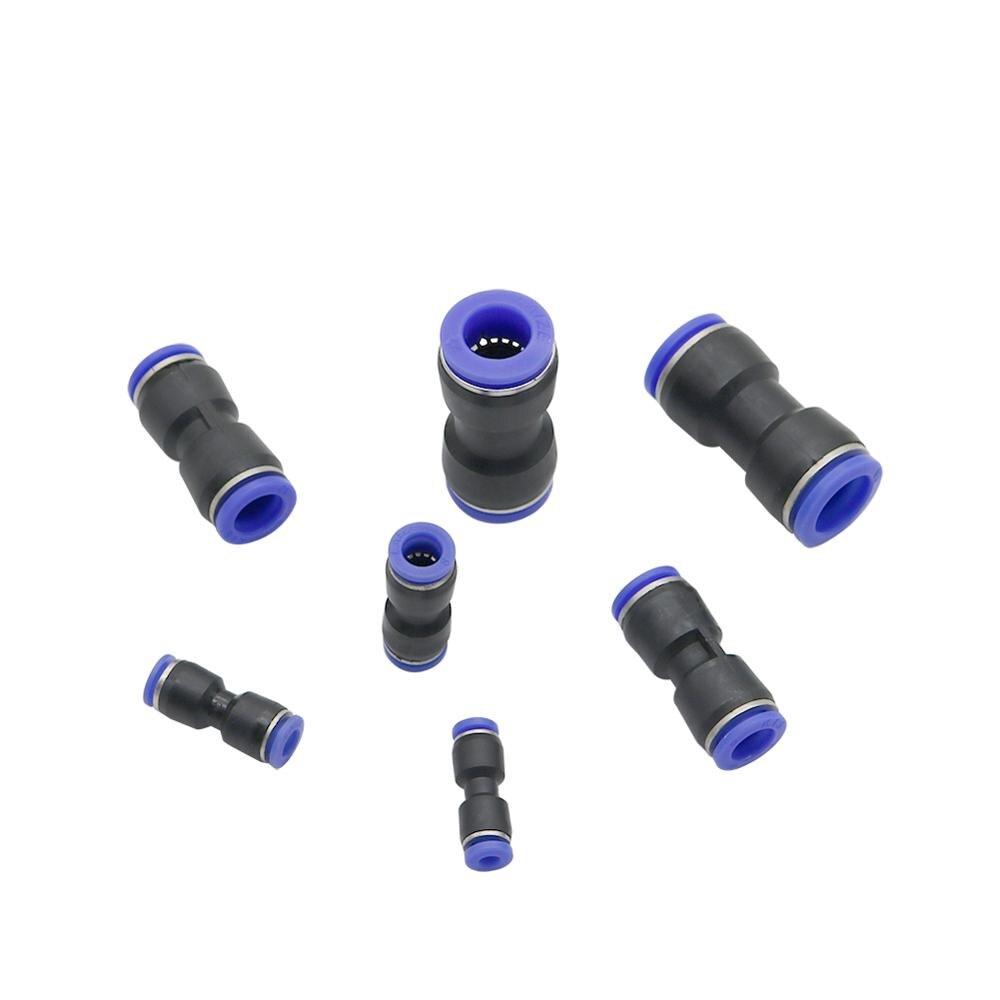 Air Pneumatic 4mm 6mm 8mm 10mm 12mm 14mm 16mm OD Hose Tube One Touch Push Into Straight Gas Connector Slip Lock Quick Coupling