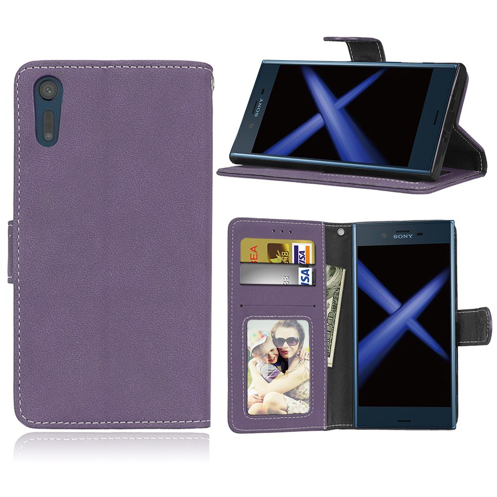 Fundas abatibles de cuero para Sony XZ, Fundas para Sony Xperia XZ F8331 Dual F8332, funda billetera con soporte para sony xz X Z