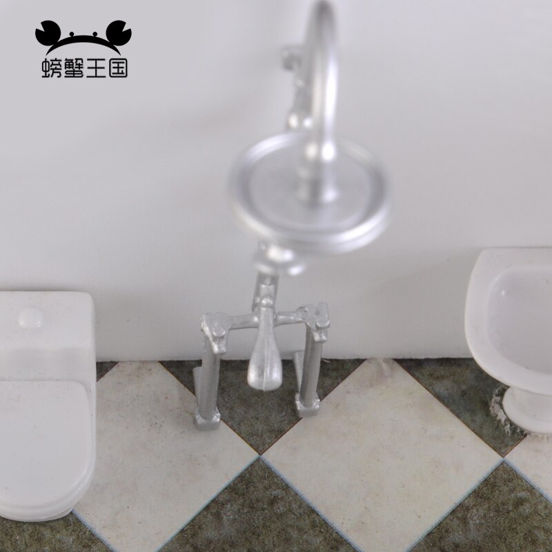 Melody Jane Puppenhaus-Armatur Chrom – 1:12 Miniatur-Wasserhahn Für Die Küche, Ca. 13 Mm Hoch
