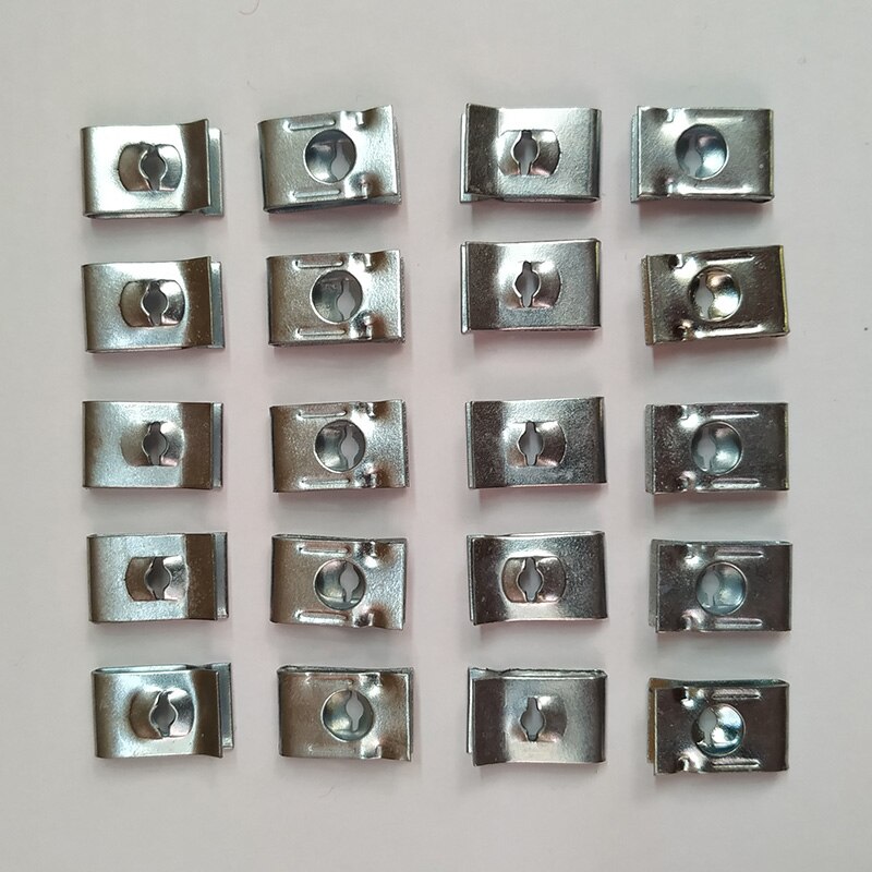 20pc Car Universal Speed Fasteners U Nuts Self Tapping Screw Spire Clip Interior Trim Panels For Motor Vehicles