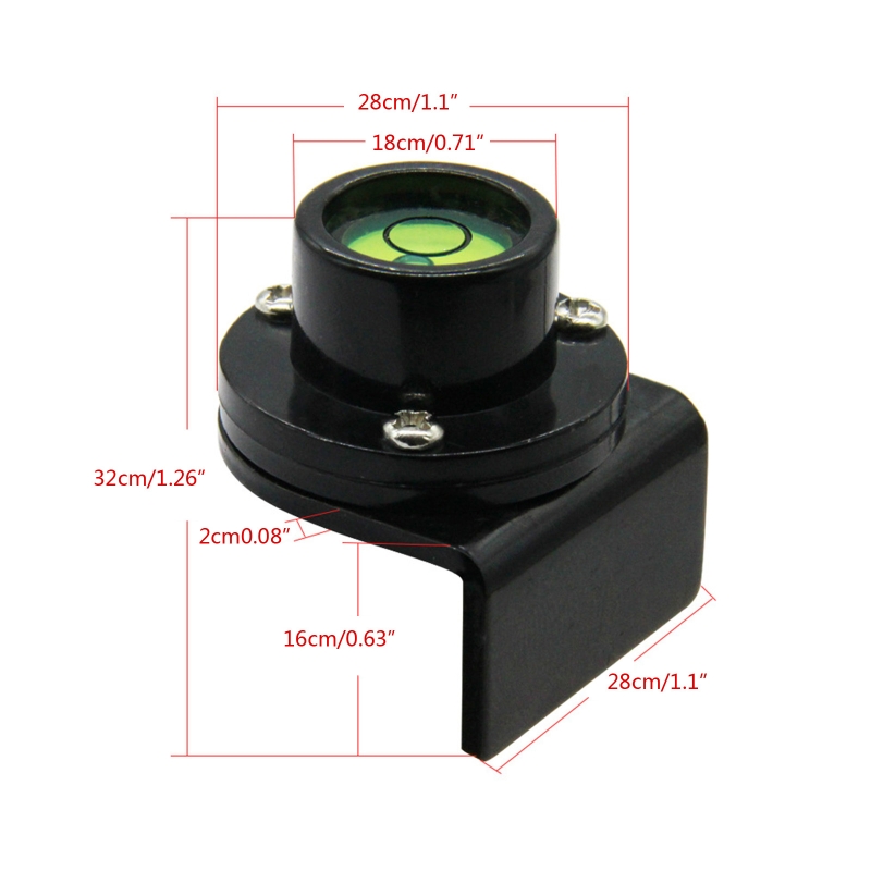 White/Green Liquid Level with Metal Case Bubble Level Tower Ruler Spirit-Level Bubble Measuring Tool Used for Surveying