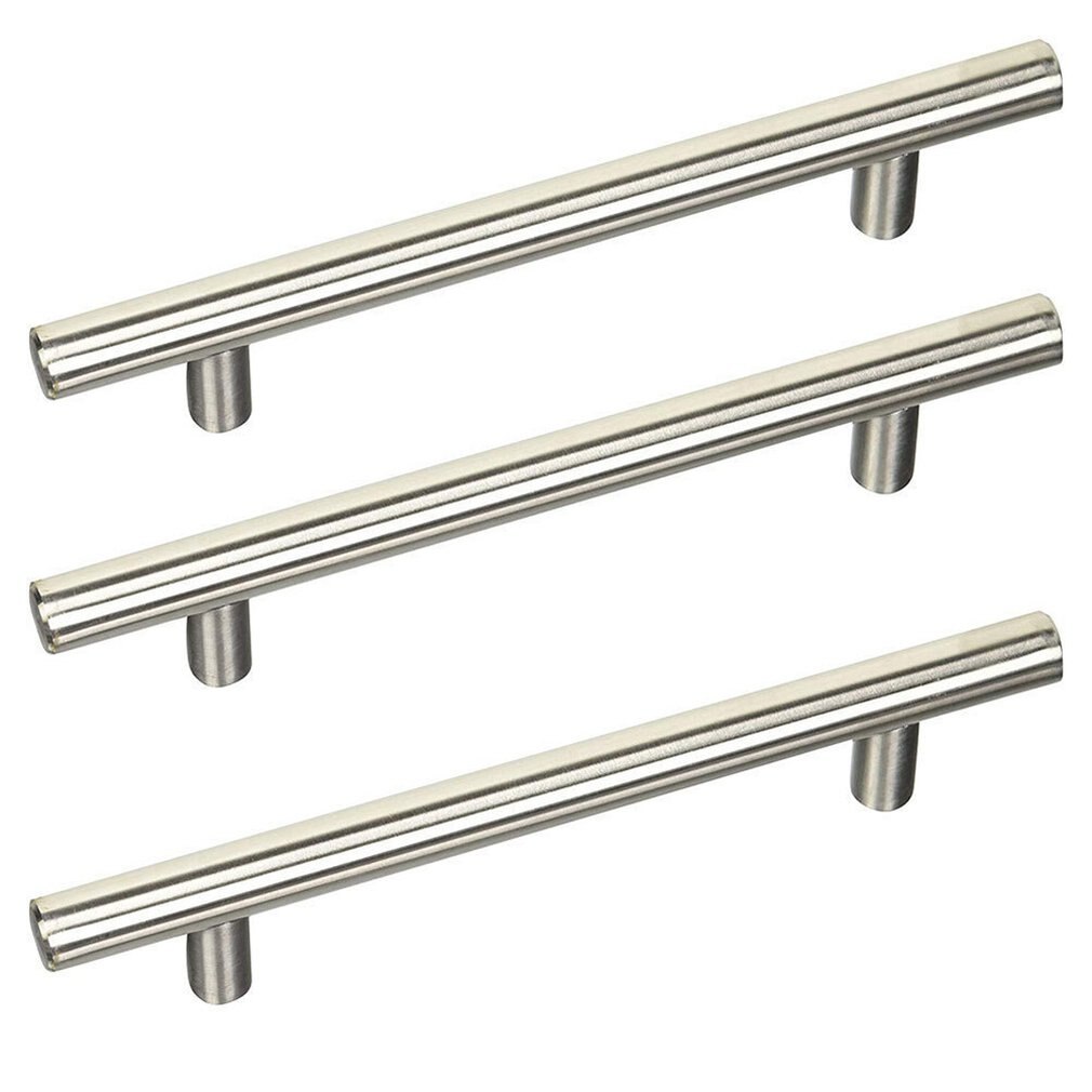 Poignée de porte en forme de T pour barre cuisine salle de bain armoire armoire tiroir en acier inoxydable Centres tiroir porte poignées T Pull