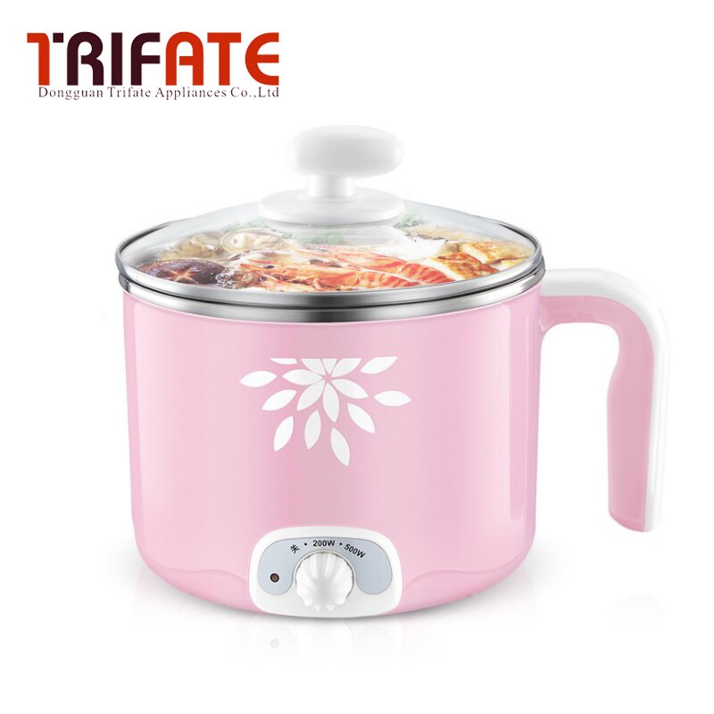 Mini portable 220V 1.5L large capacity Multi-functional electric pot students noodles electric cooker