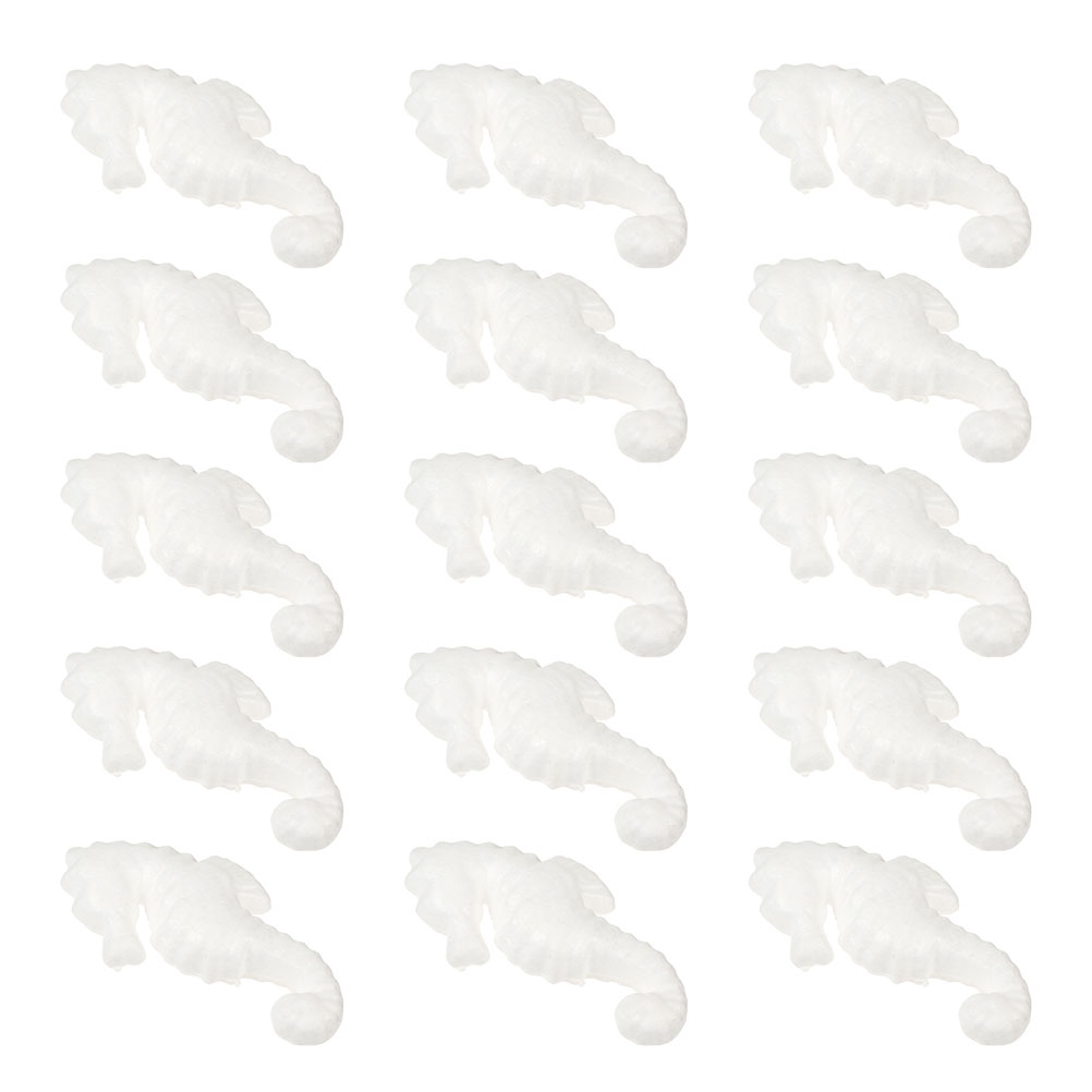 20Pcs Seahorse Shape Painting Models DIY Crafts Making Models Hand-painted Seahorse Model