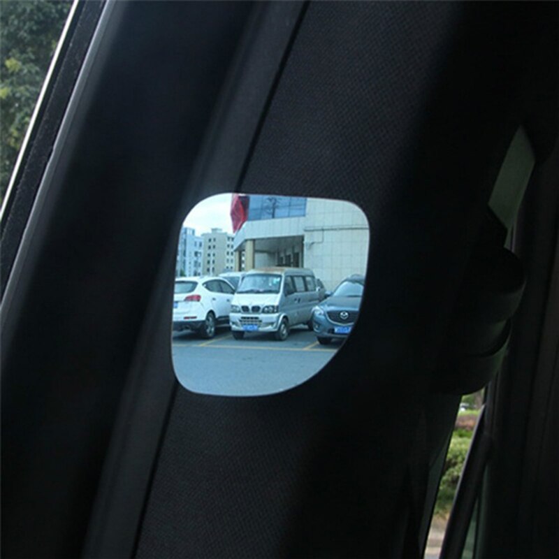 2 stk/parti biltilbehør bilspejl blind spot vidvinkelobjektiv 360 graders rotation justerbart lille spejl