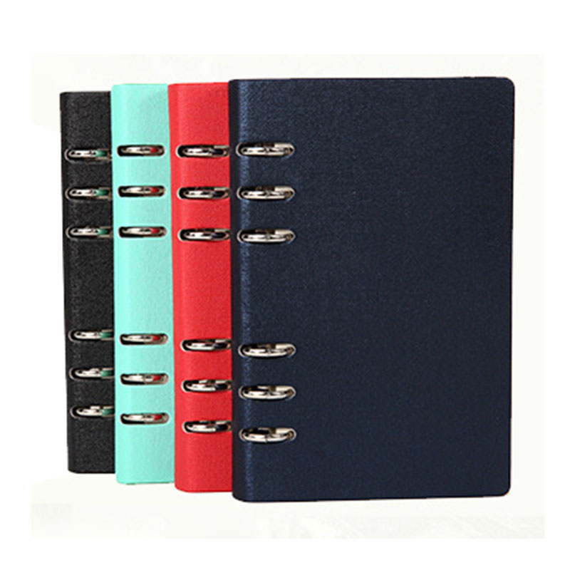 A5 a6 läderfodral spiral anteckningsbok ringpärm indexavdelare kortfyllare prick dagbok agenda planerare tillbehör bullet journal
