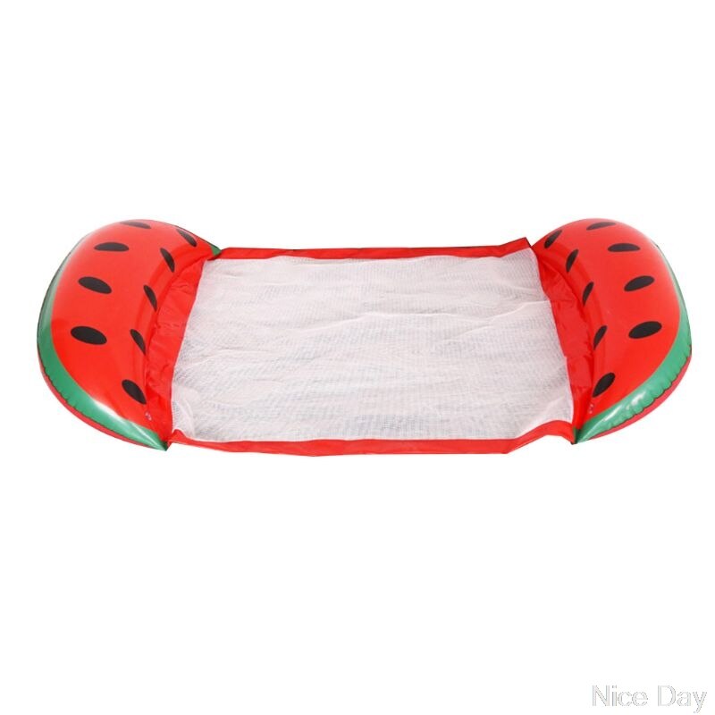 Foldable Summer Water Hammock Swimming Pool Inflatable Mat Toys Rafts Floating Bed for Kids&adult Swimming Mattress: red2