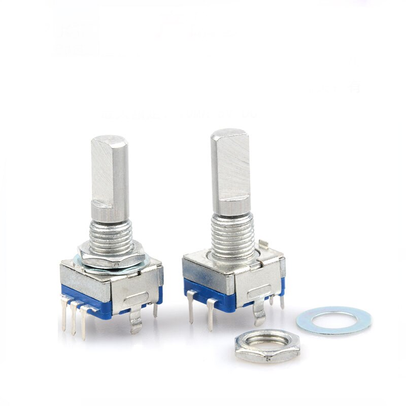 en alliage d'aluminium bouton capuchon 15x16.5mm demi-arbre 6mm contrôle du volume pour potentiomètre rotatif codeur module de commutation