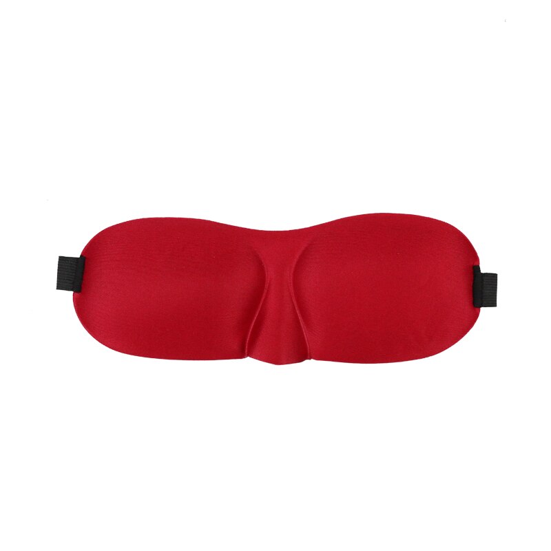 1Pc Slaapmasker Slapen Blinddoek Soft Eye Mask Eye Cover Masker Ooglapje Cover Travel Relax Cover Blindfold eye Care Tool: Type 2 3D Red