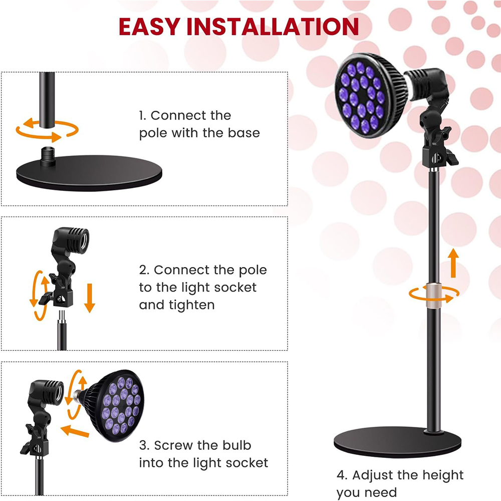 UV-Bräunungslampe, 54 W, Solariumlampe zum Bräunen, Körperpflege, 18 LEDs, Hautpflege für bronzierte Haut, Lichtlampe 460 nm und 480 nm
