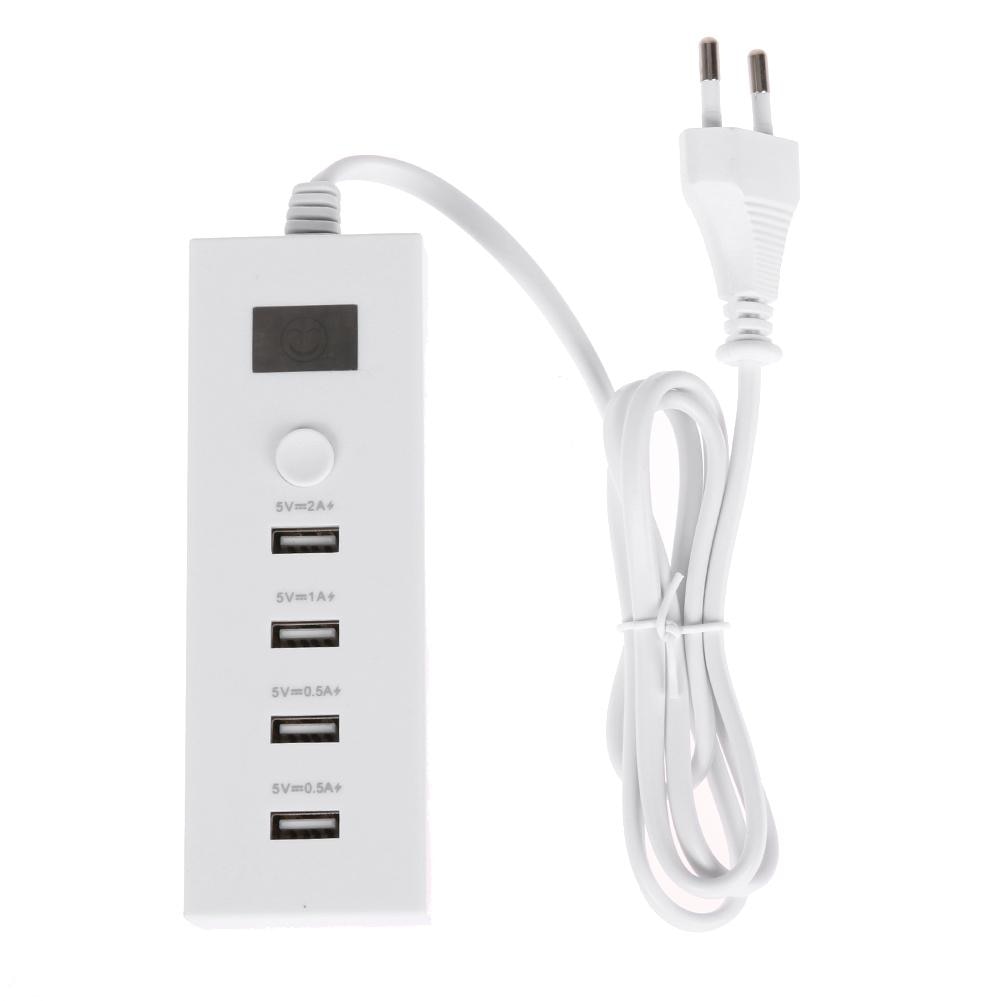 4 bærer multifunksjons usb-lader hurtiglading smartplugg strømskinne 5v 2a forlengelsesuttak(eu) hjemmeelektronikk