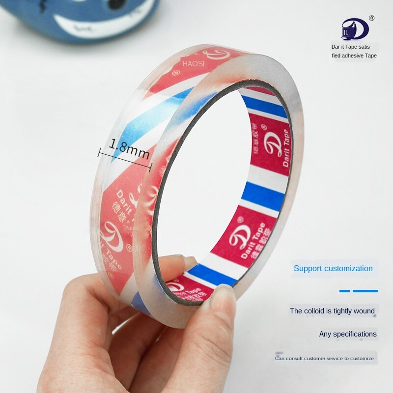 Transparent Tape High-viscosity High-transparent Stationery Tape Sticky Word Easyto-Tear Office Laminating Film Sealing Adhesive