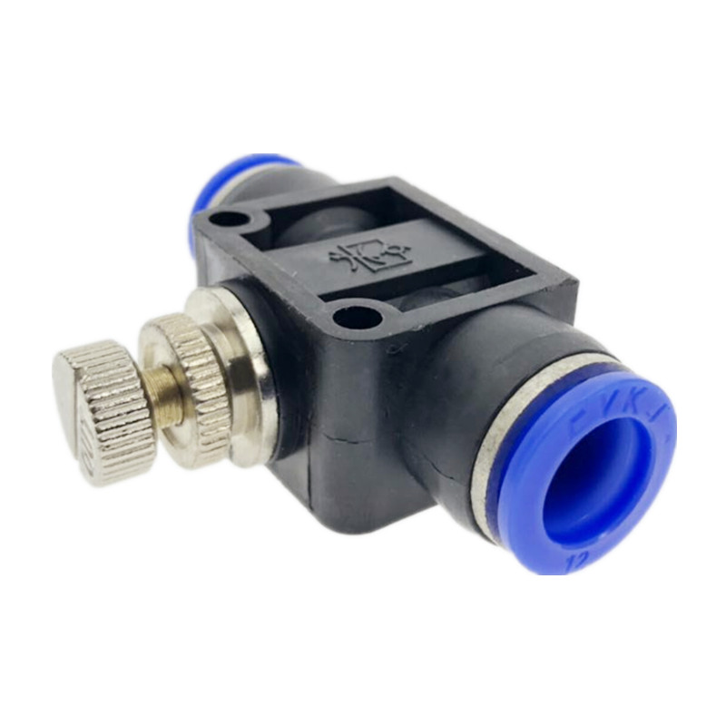 Pneumatic Airflow Regulator 4mm 6mm 8mm 10mm 12mm OD Hose Tube Gas Flow Adjust Valve Connector Fitting Air Speed Control Crane