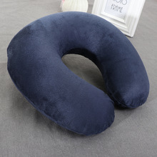 1 PC Geheugen U-vormige Reizen Air Kussen Nek Ondersteuning Head Rest Kussen Comfortabele Kussens Voor reizen/dagelijks ontspannen