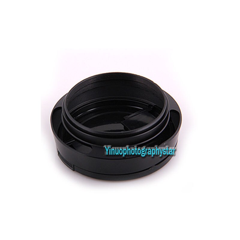 40.5mm Schroef-in metalen gekanteld geventileerde Zonnekap + lensdop Voor Sony A6500 A6300 A6100 A6000 A5100 A5000 Met Sony E 16-50mm lens