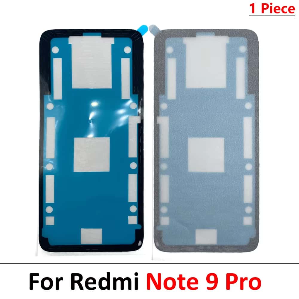 For Xiaomi Redmi Note 10 7 8 9 11 4G 12 Pro Plus 11S 9S Waterproof Adhesive Back Housing Battery Cover Glue Stickers: black