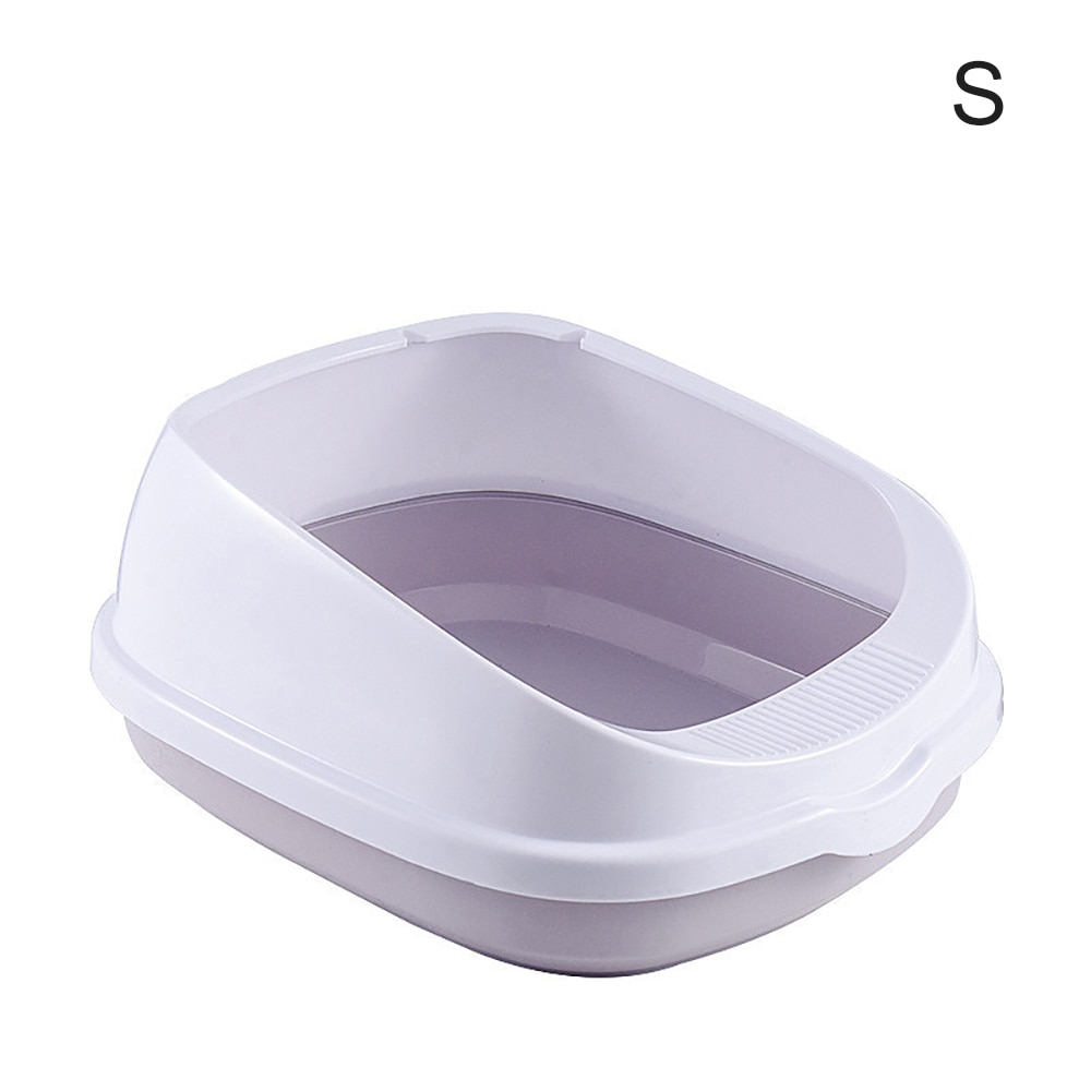 Home Pet Toilet Bedpan Anti Splash Cats Litter Box Cat Dog Tray With Scoop Kitten Dog Clean Toilette Plastic Sand Box Supplies: 01