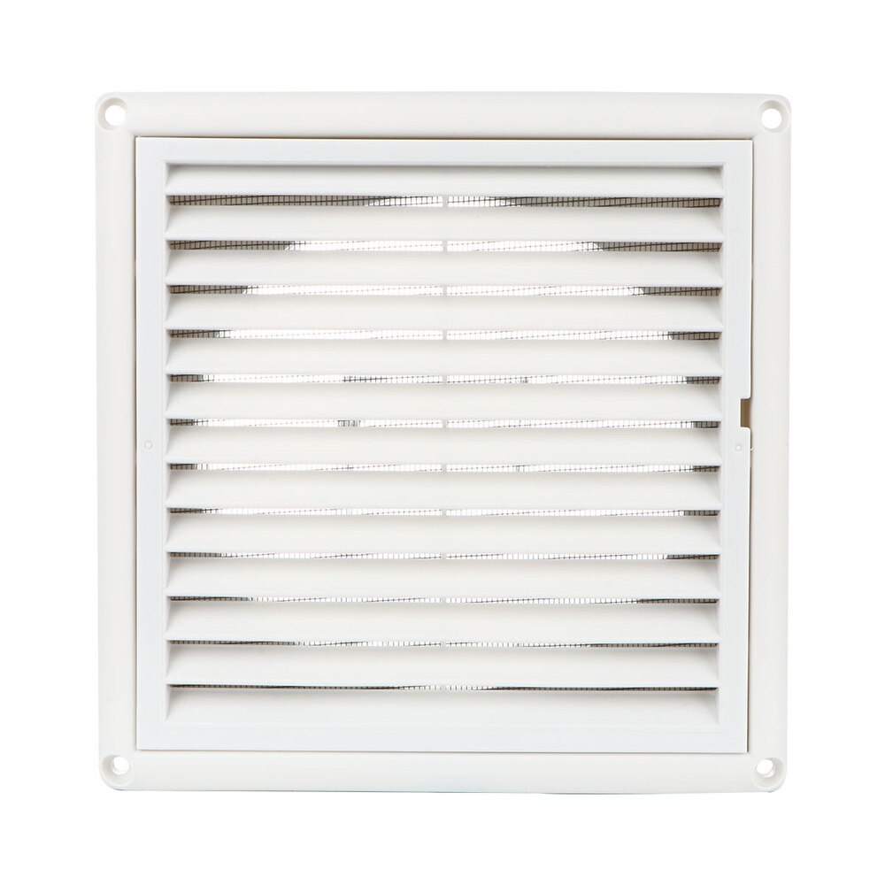 1PC Air Vent Ventilation Grill Cover Wall Ceiling Mounted Vent Built-in Fly Screen Mesh for Bathroom Office Home (White, 100mm): White 150MM