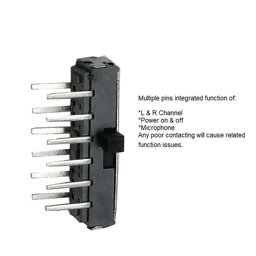 Interruptor de encendido y botón de volumen para auriculares Logitech G933 G935 G633 G635 Artemis Spectrum, repuesto de cojín para auriculares inalámbricos