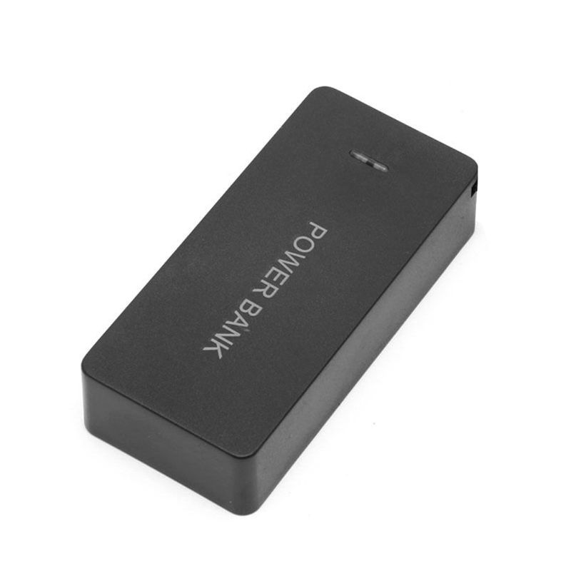 Power Bank Box 5V 1A 2x18650 Battery Power Bank Case Charger With LED DIY Box For Cell Phone Black