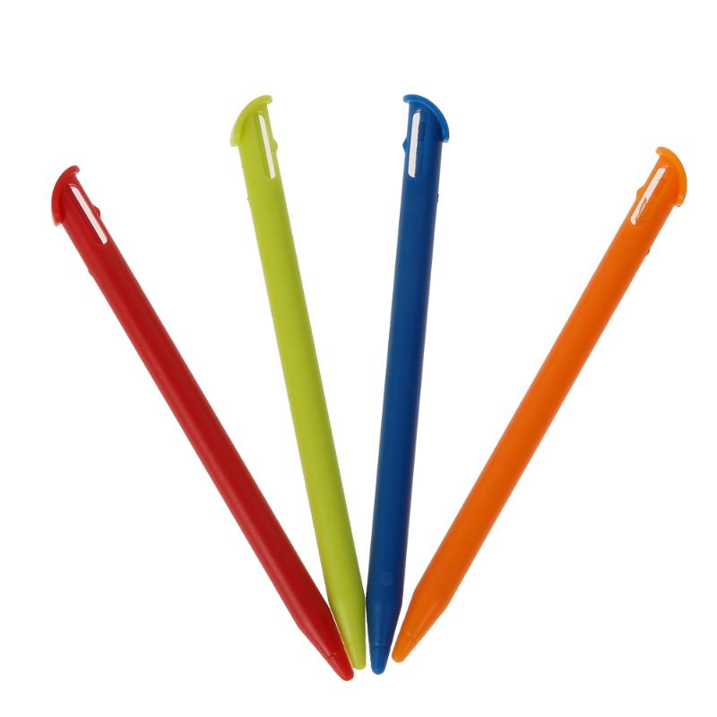 4 pçs/set Plastic Stylus Caneta de Toque para o Novo Nintendo 3DS LL/XL Prevenção de Arranhões e Impressões Digitais