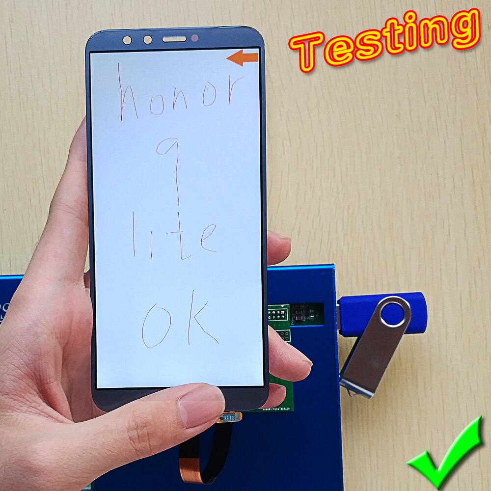 Huawei LCD Display Für Huawei Ehre 9 Lite 5,65 zoll Touch Screen Digitizer Montage Ehre 9 Jugend Rahmen Kostenlose Tools